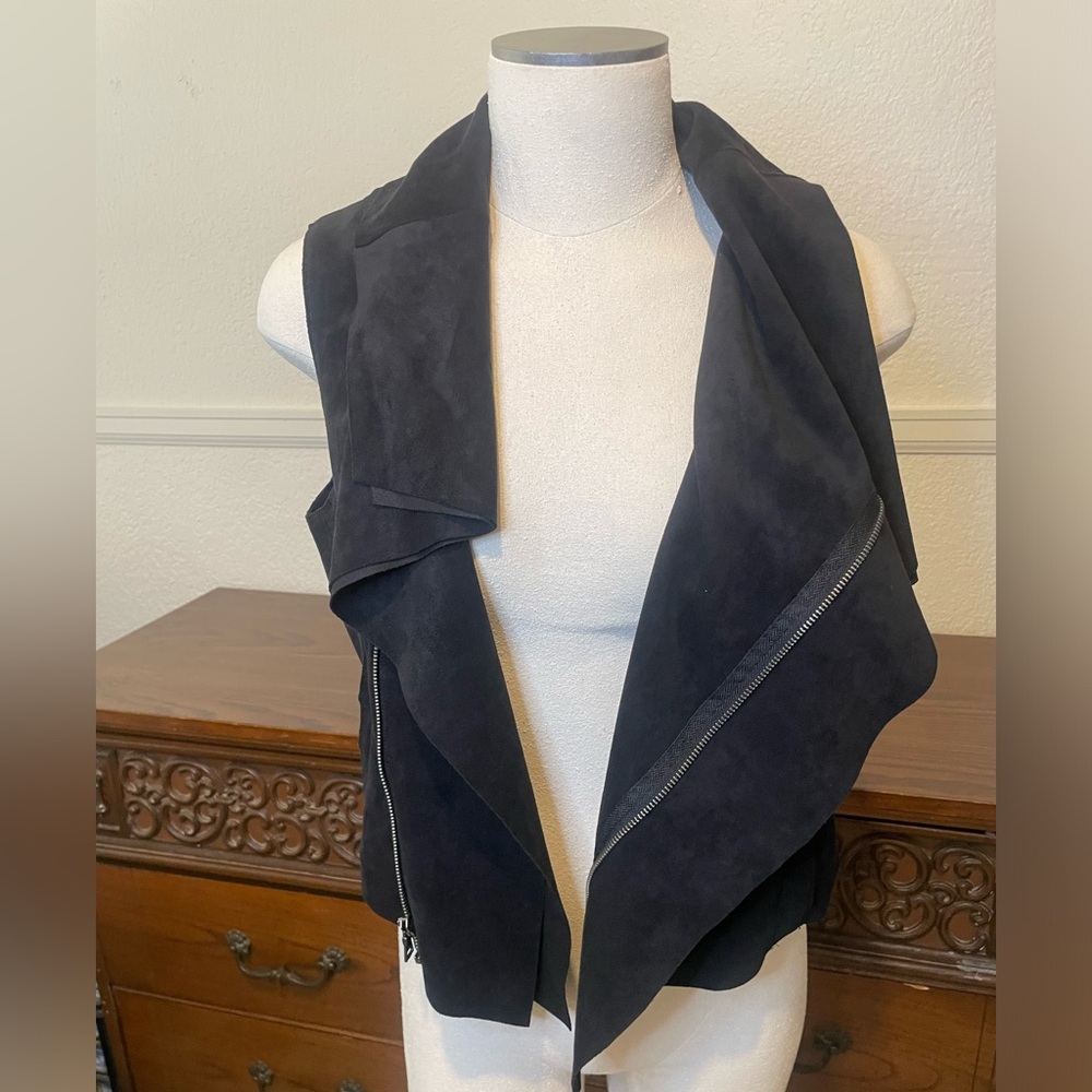 Women’s BCBG Sleeveless Zip Moto Vest